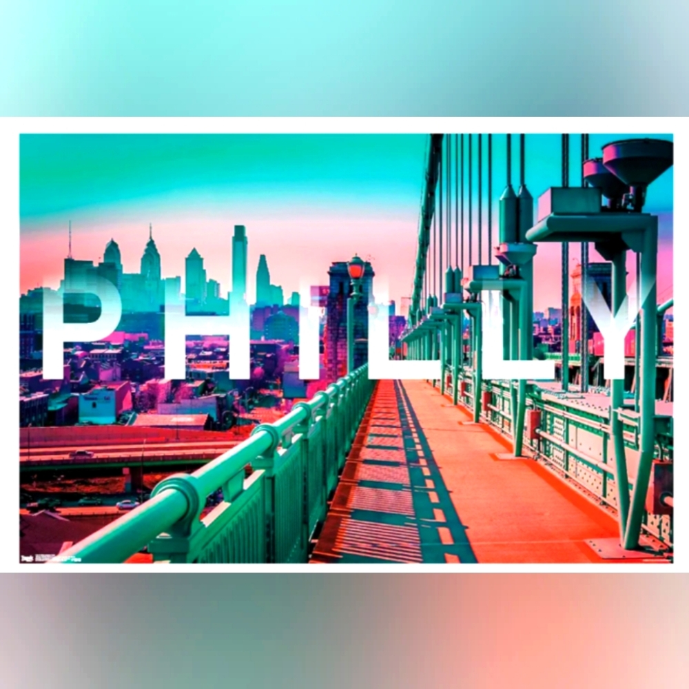 Philly Neon Poster